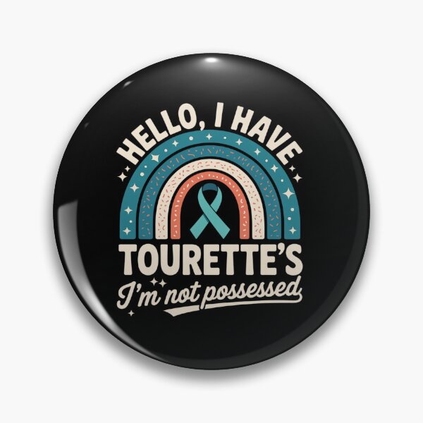 Item preview, I Have Tourette's Syndrome Awareness Teal Ribbon Rainbow designed and sold by BlassmausArt.
