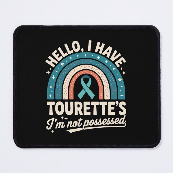 Item preview, I Have Tourette's Syndrome Awareness Teal Ribbon Rainbow designed and sold by BlassmausArt.