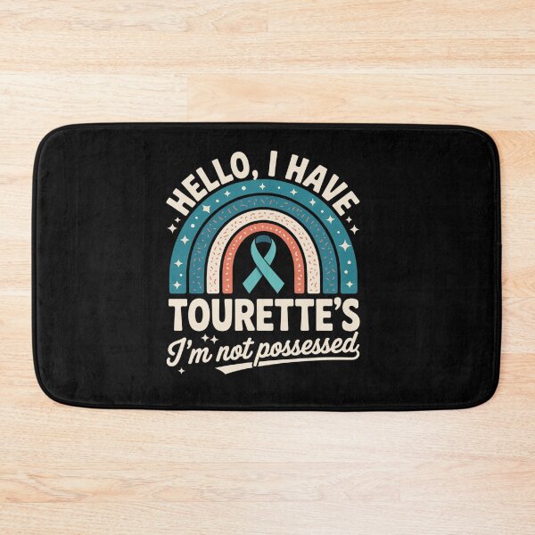 Item preview, I Have Tourette's Syndrome Awareness Teal Ribbon Rainbow designed and sold by BlassmausArt.