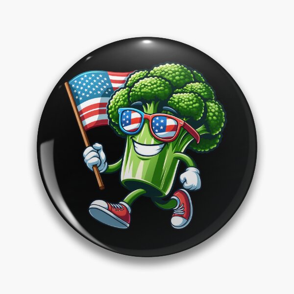 Item preview, Funny Broccoli USA Flag 4th July America Boys Girls Kids designed and sold by rafaeltto.