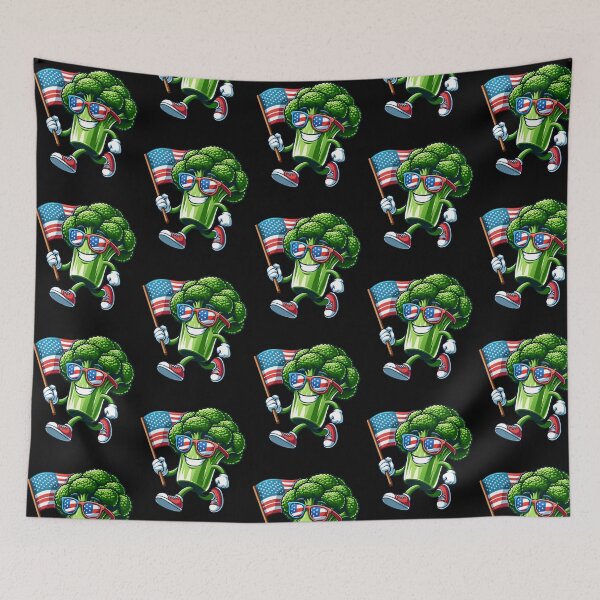 Item preview, Funny Broccoli USA Flag 4th July America Boys Girls Kids designed and sold by rafaeltto.