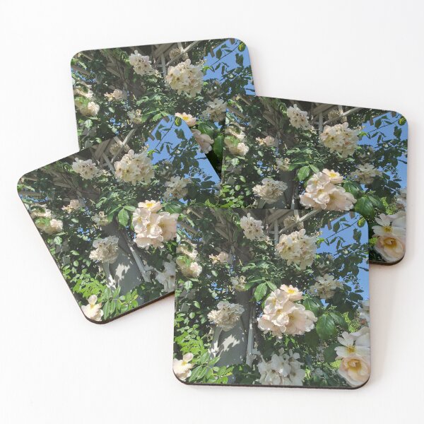 Item preview, White Roses Sitting on a Trellis designed and sold by Facebook.com/ ArtByAmyMinori.