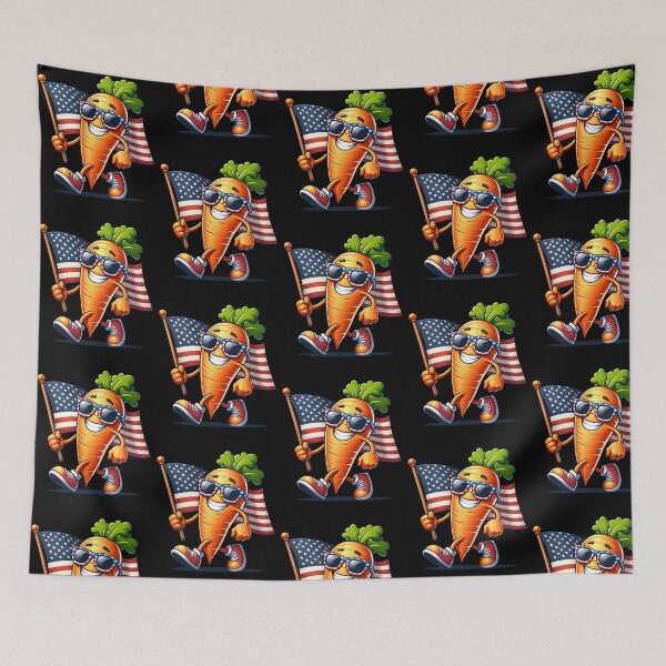 Item preview, Funny Carrot USA Flag 4th July America Boys Girls Kids designed and sold by rafaeltto.