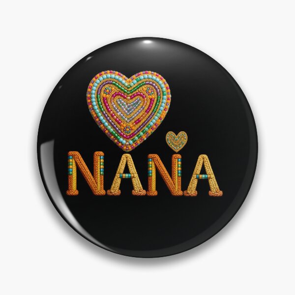 Item preview, Nana Beaded Heart Design - Colorful Grandma Gift - Unique Mother's Day Apparel & Decor designed and sold by Lozarux.