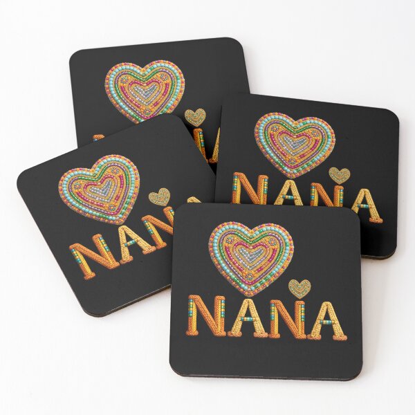 Item preview, Nana Beaded Heart Design - Colorful Grandma Gift - Unique Mother's Day Apparel & Decor designed and sold by Lozarux.