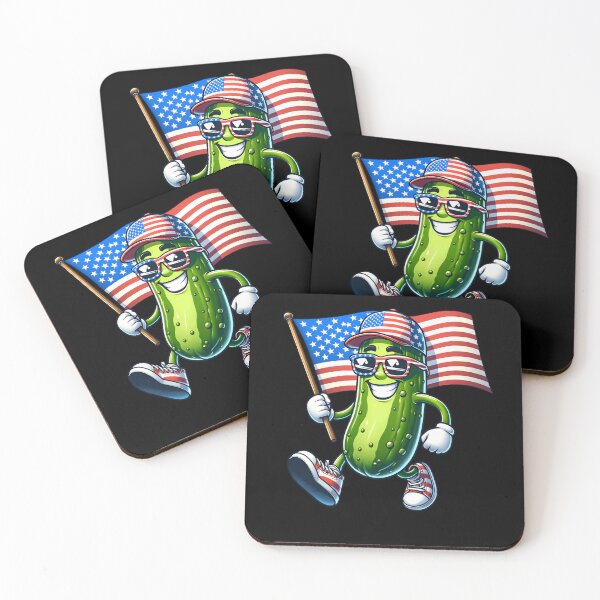 Item preview, Funny Cucumber Pickle USA Flag 4th July America Boys Girls Kids designed and sold by rafaeltto.