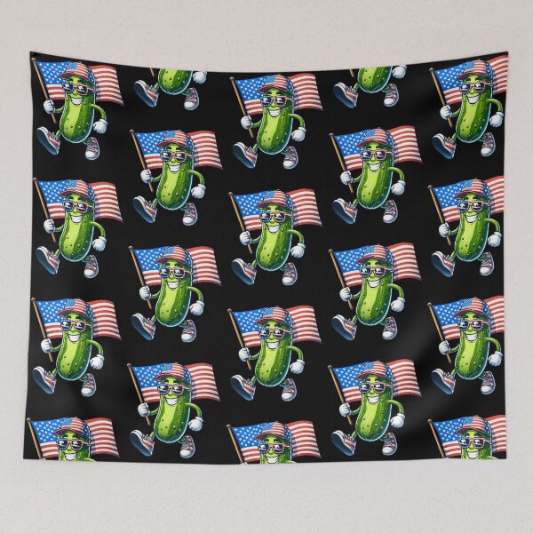 Item preview, Funny Cucumber Pickle USA Flag 4th July America Boys Girls Kids designed and sold by rafaeltto.