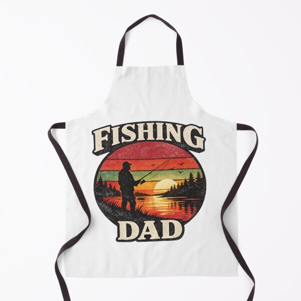 Item preview, Retro Sunset Fishing Dad Silhouette designed and sold by Mindful56.