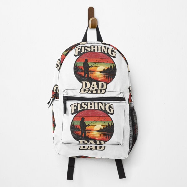 Item preview, Retro Sunset Fishing Dad Silhouette designed and sold by Mindful56.