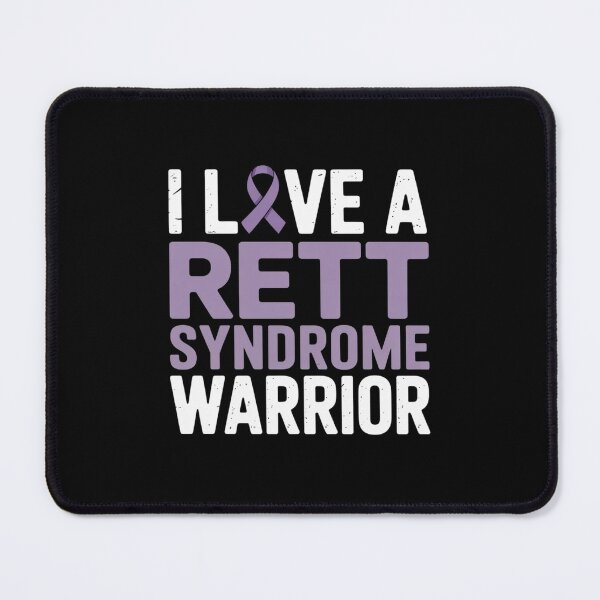 Item preview, I Love a Rett Syndrome Warrior Purple Ribbon Awareness Gift designed and sold by BlassmausArt.