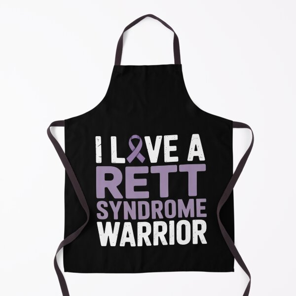 Item preview, I Love a Rett Syndrome Warrior Purple Ribbon Awareness Gift designed and sold by BlassmausArt.