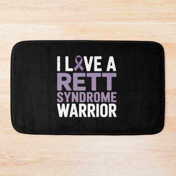 Item preview, I Love a Rett Syndrome Warrior Purple Ribbon Awareness Gift designed and sold by BlassmausArt.