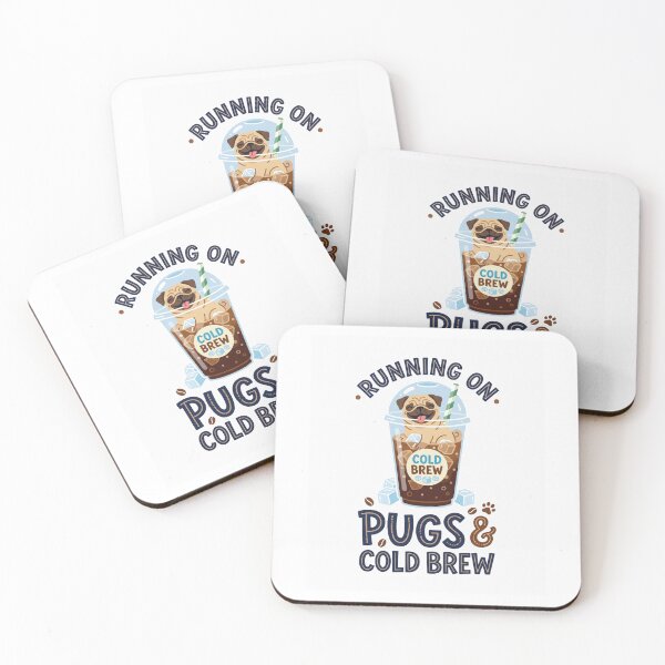 Item preview, Running on Pugs and Cold Brew designed and sold by Mr-AShop.