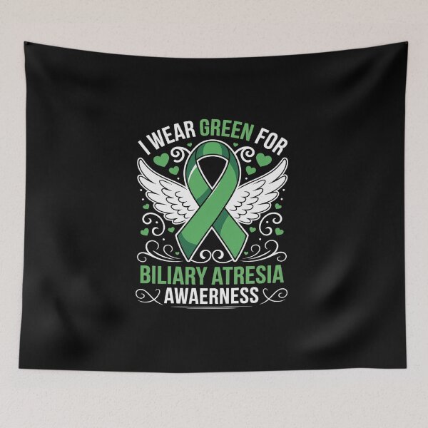 Item preview, I Wear Green For Biliary Atresia Awareness Ribbon designed and sold by BlassmausArt.