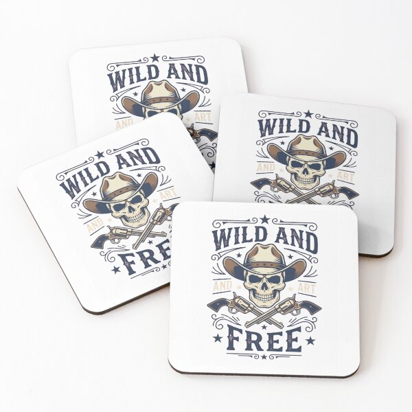 Item preview, Wild and Free Cowboy Skull designed and sold by Mr-AShop.