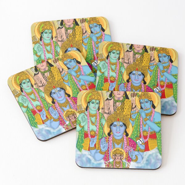 Item preview, Lord Vishnu Divine Cosmic Protector Spiritual Hindu Artwork designed and sold by Harshit_Digital_Arts.
