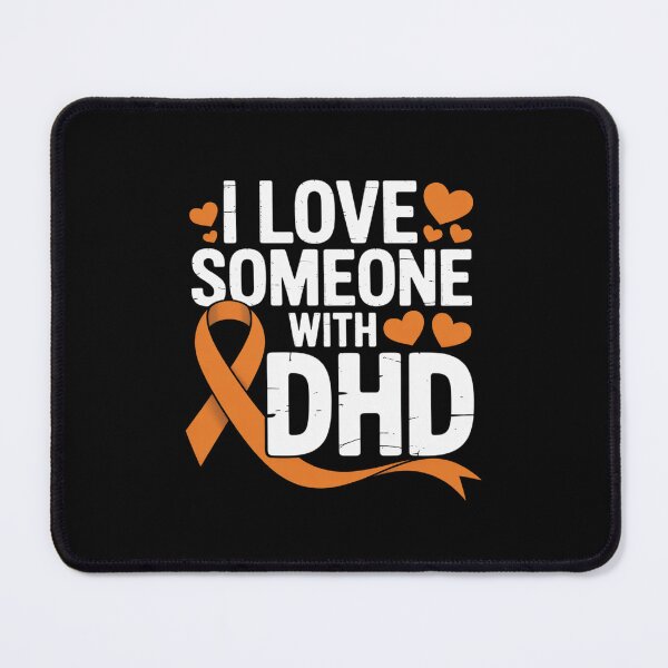 Item preview, I Love Someone With ADHD Orange Ribbon Awareness Womens Men designed and sold by BlassmausArt.