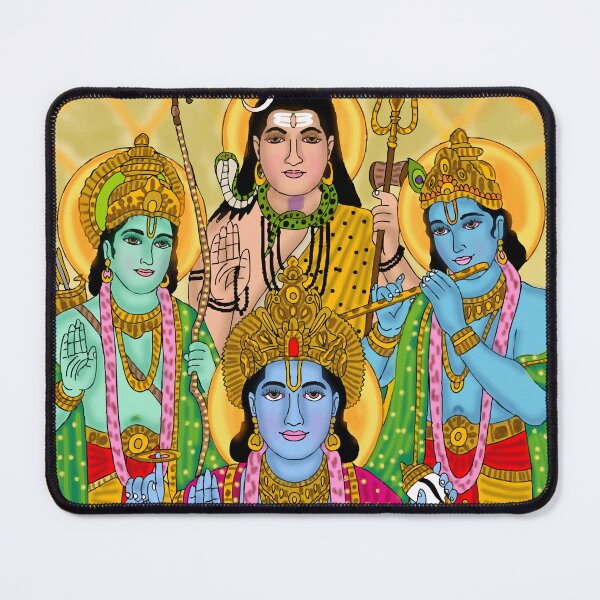 Item preview, Lord Vishnu Divine Cosmic Protector Spiritual Hindu Artwork designed and sold by Harshit_Digital_Arts.