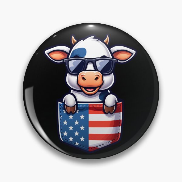 Item preview, Funny Cow 4th July USA Flag America Boys Girls Kids designed and sold by rafaeltto.