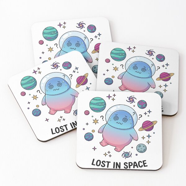 Item preview, Lost In Space V.2 Funny Alien Bug Monster Astronaut Helmet Cartoon Planets Tee designed and sold by etzzee.