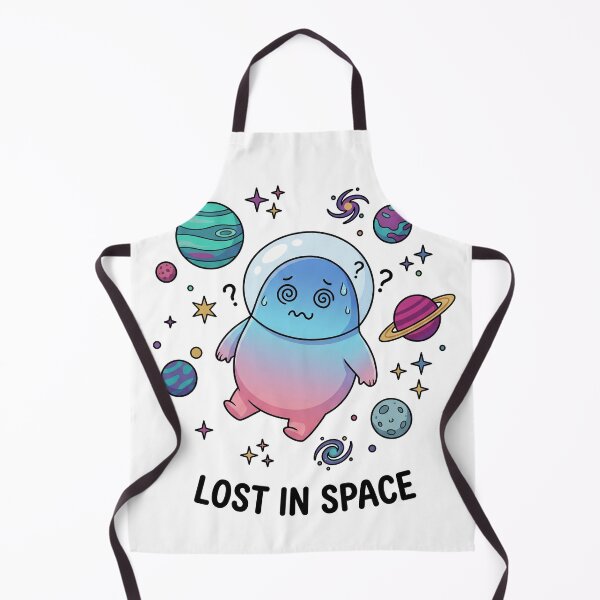 Item preview, Lost In Space V.2 Funny Alien Bug Monster Astronaut Helmet Cartoon Planets Tee designed and sold by etzzee.