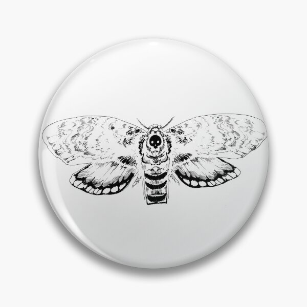 Item preview, Black Skull Moth designed and sold by aquietpiece1.