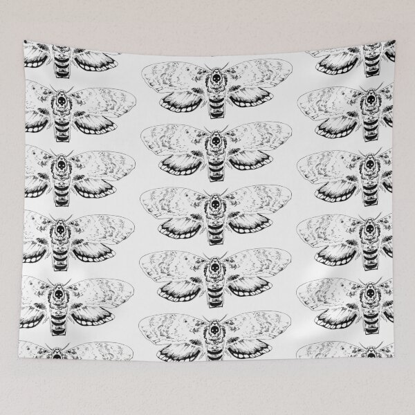 Item preview, Black Skull Moth designed and sold by aquietpiece1.