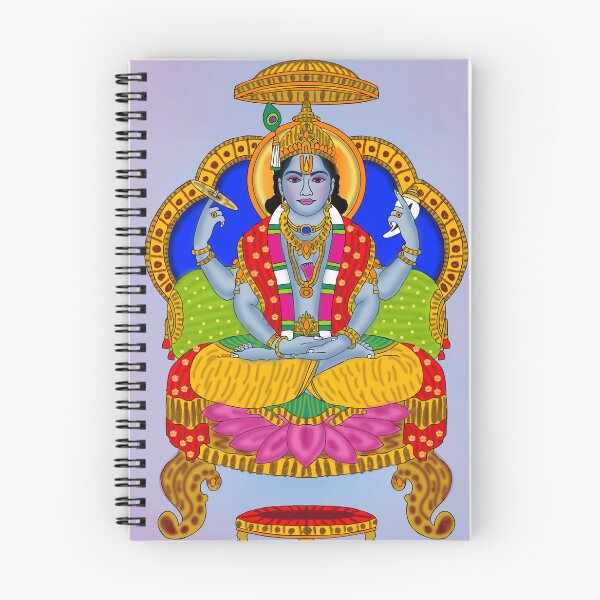 Item preview, Divine Lord Vishnu Sacred Indian Spiritual Artwork designed and sold by Harshit_Digital_Arts.