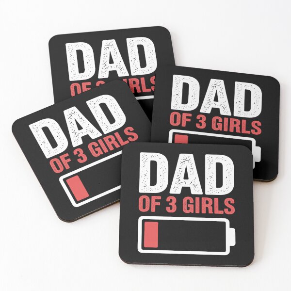 Item preview, Dad of 3 Girls Fathers Day from Daughter Wife Dad designed and sold by fferomananul.
