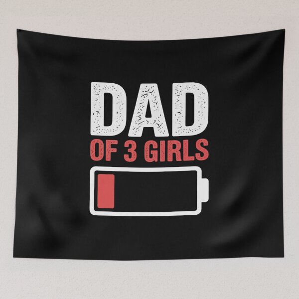 Item preview, Dad of 3 Girls Fathers Day from Daughter Wife Dad designed and sold by fferomananul.