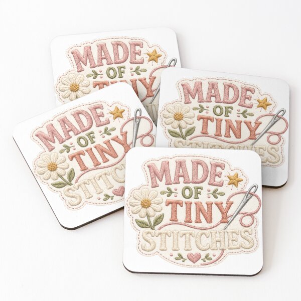 Item preview, Made with tiny stitches. Embroidered style design for sewing lovers. designed and sold by FusiTink.