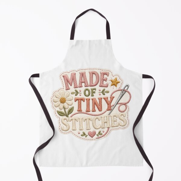 Item preview, Made with tiny stitches. Embroidered style design for sewing lovers. designed and sold by FusiTink.