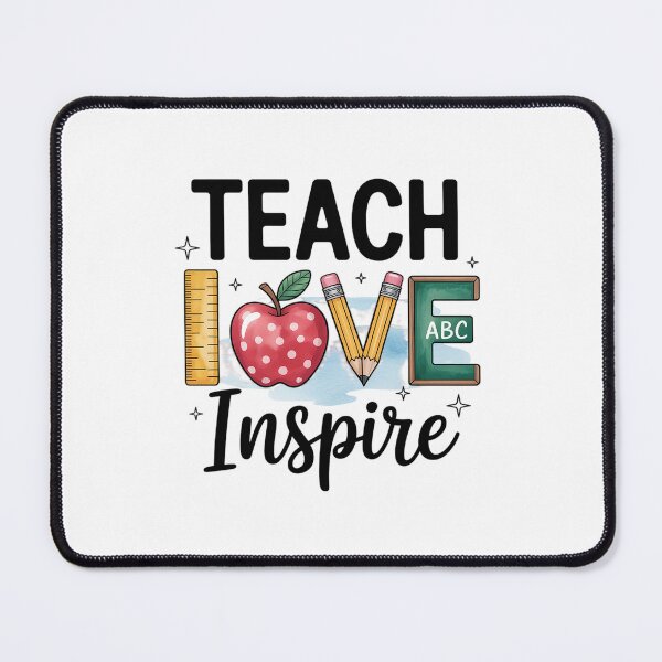 Item preview, Cute Teach Love and Inspire Graphic designed and sold by fferomananul.