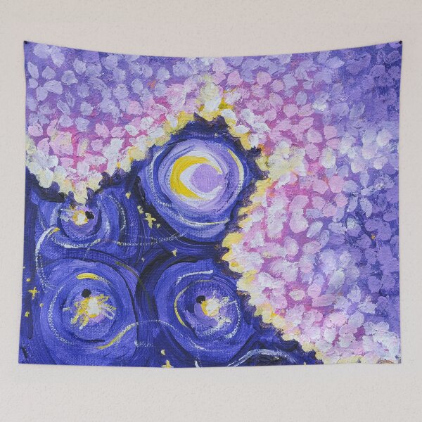 Item preview, Fireflies and Hydrangeas designed and sold by Rossarosrocksandtrees.