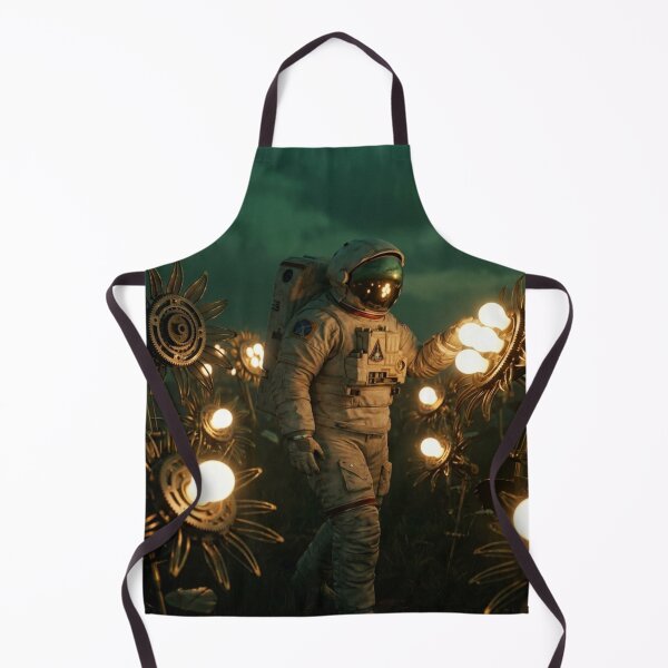 Item preview, Harvest of Space Light: Astronaut in a Field of Mechanical Sunflowers designed and sold by Archive Studio.