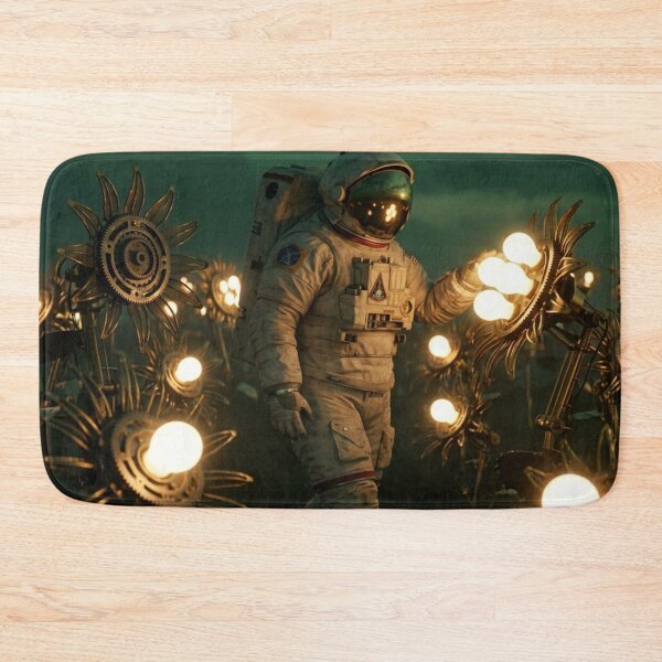 Item preview, Harvest of Space Light: Astronaut in a Field of Mechanical Sunflowers designed and sold by Archive Studio.