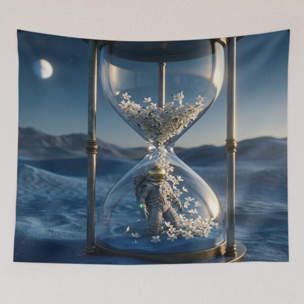 Item preview, White flower hourglass: the astronaut of the blue desert designed and sold by Archive Studio.