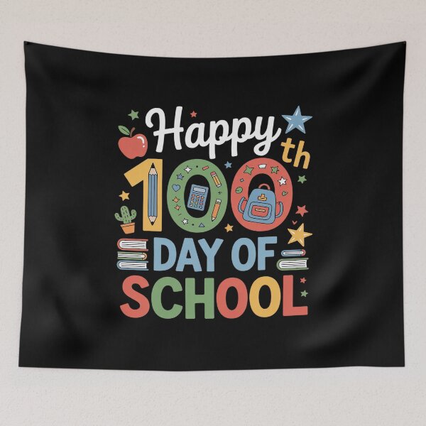 Item preview, Happy 100th Day of School 100 Days of School Teacher Student designed and sold by fferomananul.
