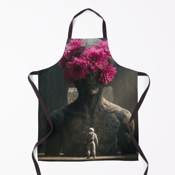 Item preview, The Astronaut before the Alien God of Fuchsia Flowers designed and sold by Archive Studio.