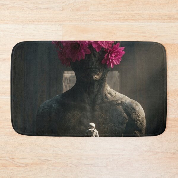 Item preview, The Astronaut before the Alien God of Fuchsia Flowers designed and sold by Archive Studio.