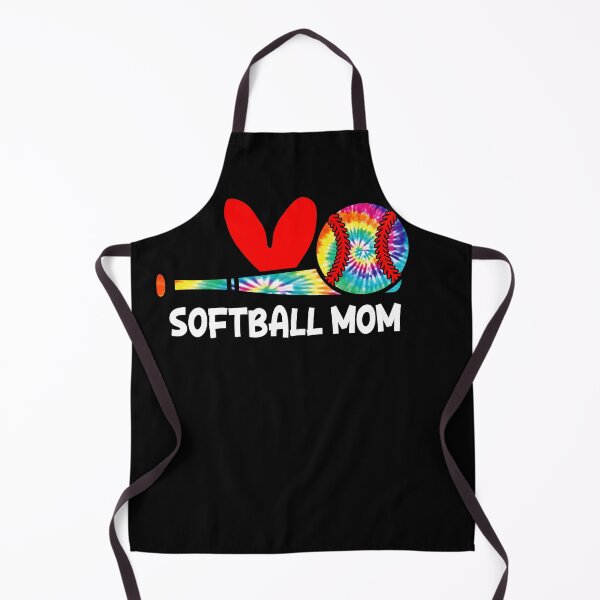 Item preview, Tie Dye Softball Mom Heart Love Tee designed and sold by LashondaGreen89.
