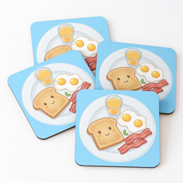 Item preview, Cute Happy Toast And Sunny Breakfast Plate designed and sold by BlurBlurDesign.