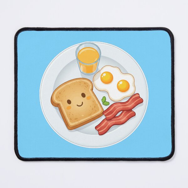 Item preview, Cute Happy Toast And Sunny Breakfast Plate designed and sold by BlurBlurDesign.