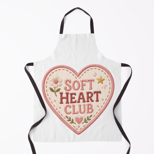 Item preview, Soft Heart Club Embroidered Style Heart Patch Design designed and sold by FusiTink.