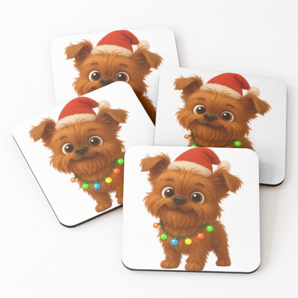 Item preview, Christmas Brussels Griffon Dog designed and sold by Sillytoe.