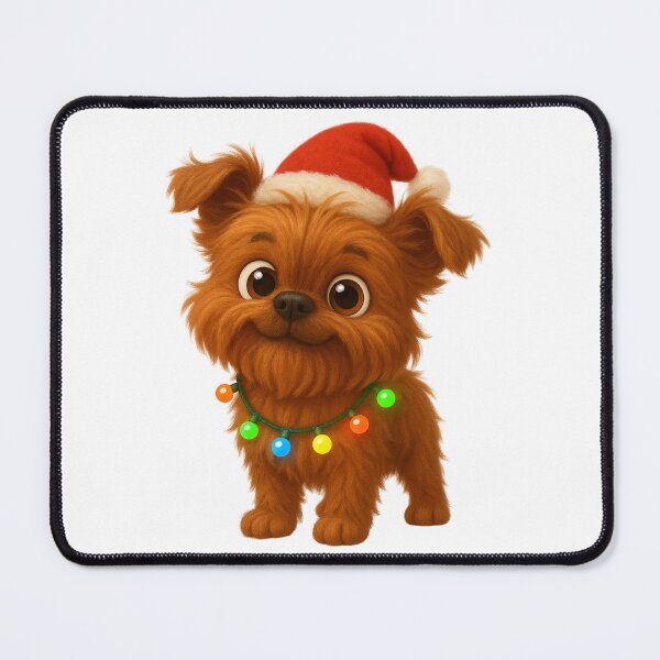 Item preview, Christmas Brussels Griffon Dog designed and sold by Sillytoe.