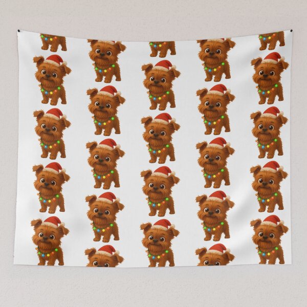 Item preview, Christmas Brussels Griffon Dog designed and sold by Sillytoe.