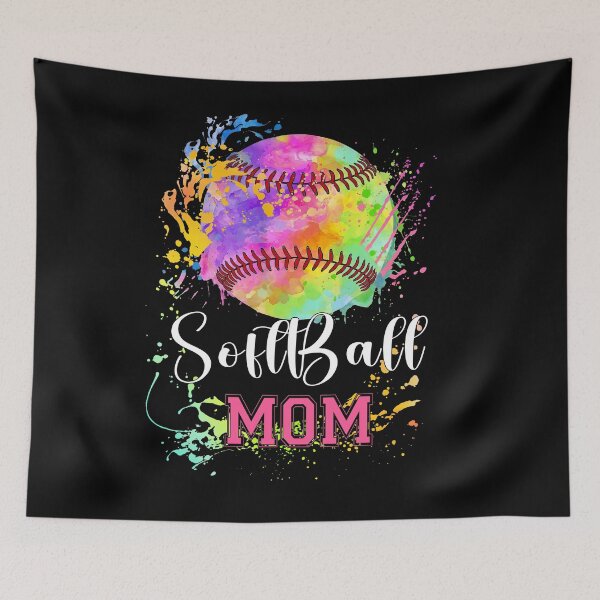 Item preview, Colorful Softball Mom Splash Design designed and sold by LashondaGreen89.