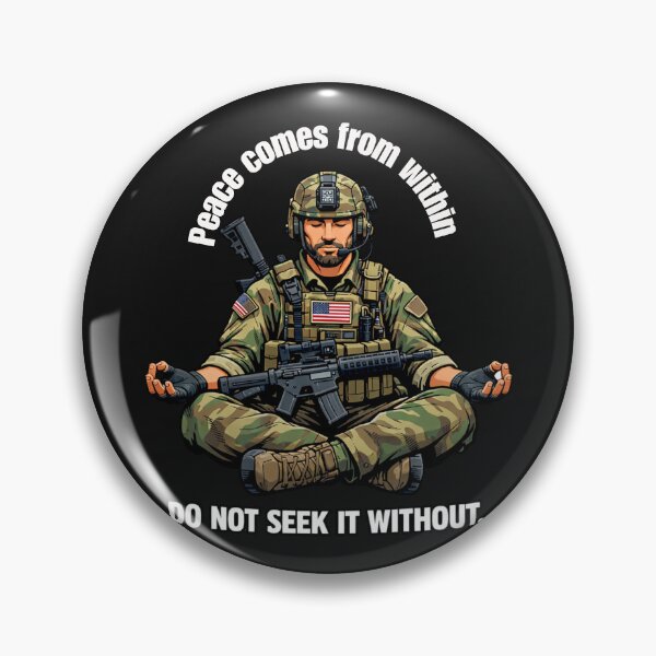 Item preview, Soldier Meditating Tactical Calm Reflection designed and sold by Tsugraf Designs.