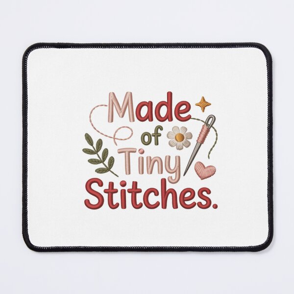 Item preview, Made of tiny stitches. Cute sewing and craft design. designed and sold by FusiTink.